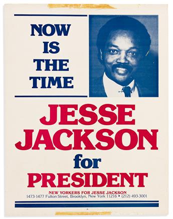 (POLITICS.) Group of 4 posters from Jesse Jackson's 1984 presidential campaign.